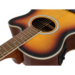 DIMAVERY AW-400 Western guitar, sunburst
